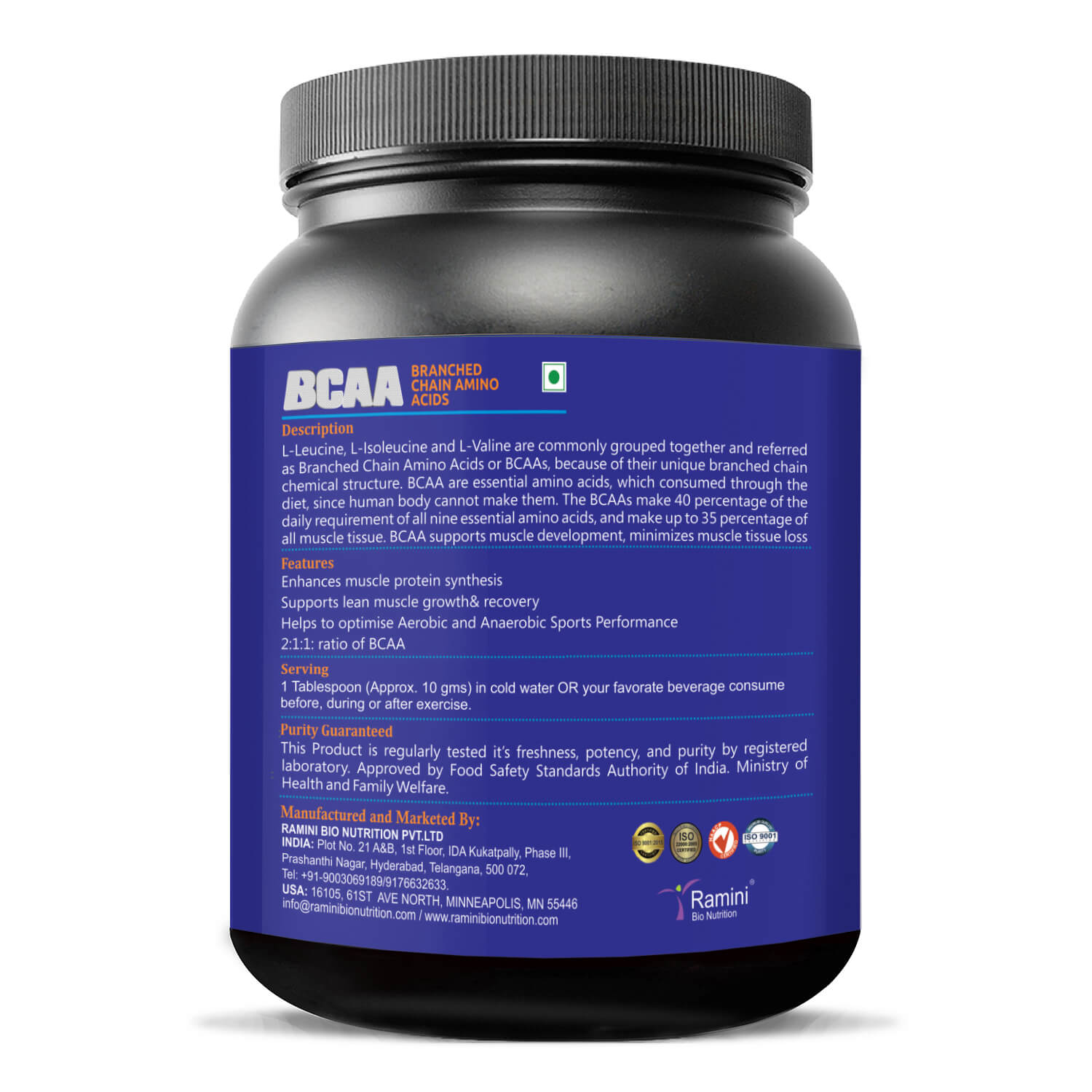 BRANCHED CHAIN AMINO ACIDS (BCAA)