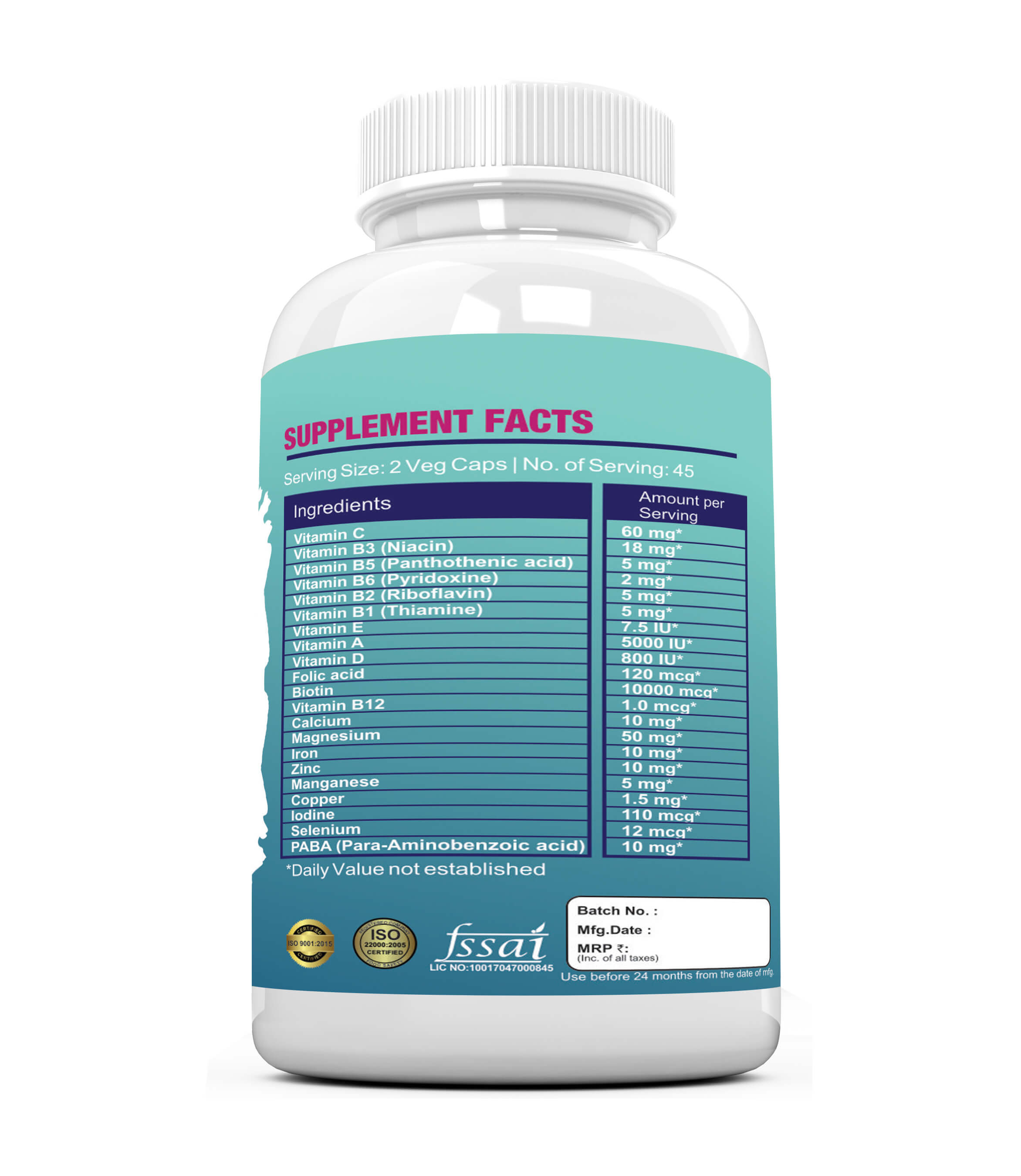 BIOTIN WITH MULTIVITAMINS Capsules