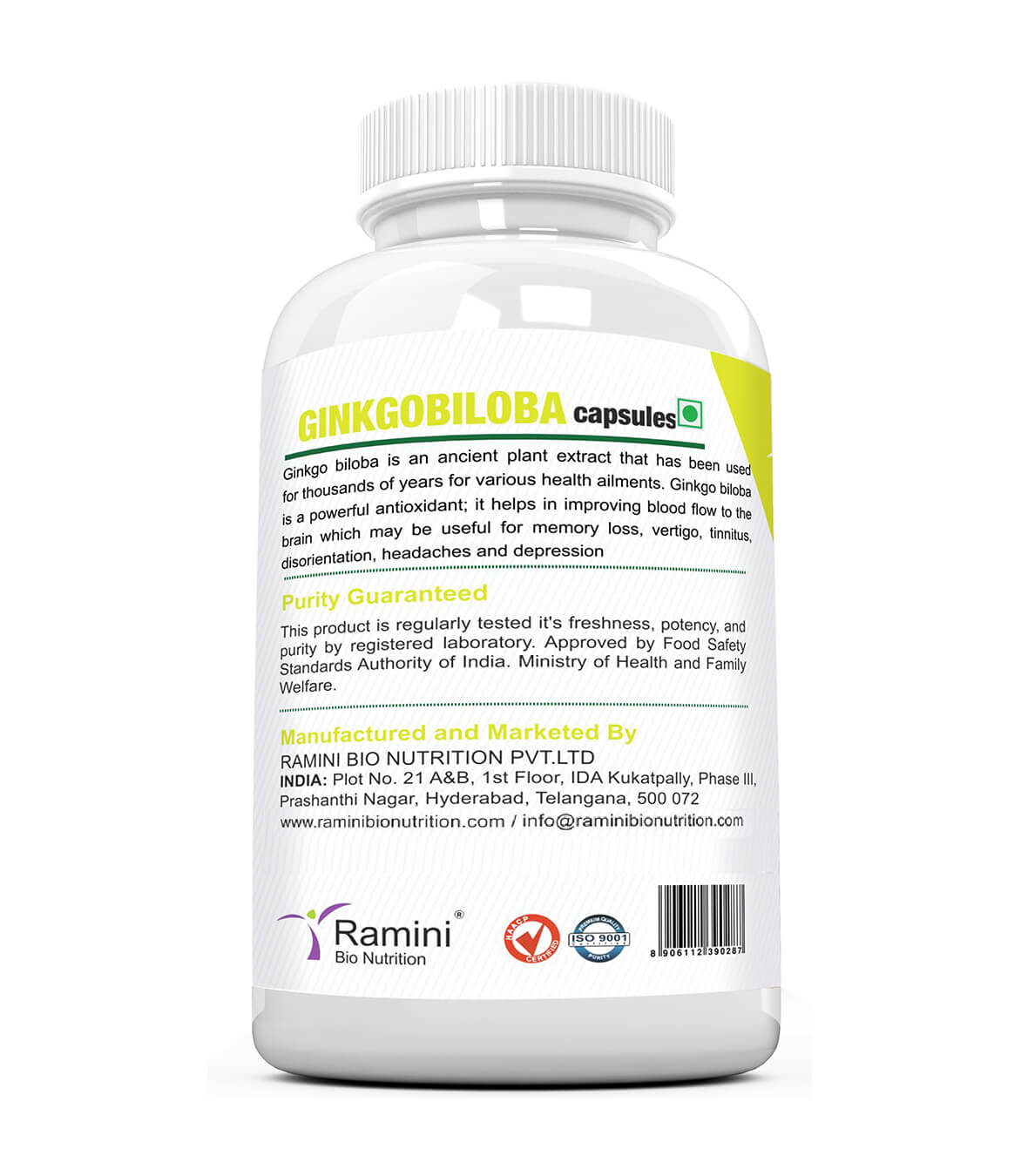 GINKGOBILOBA 500 mg Capsules