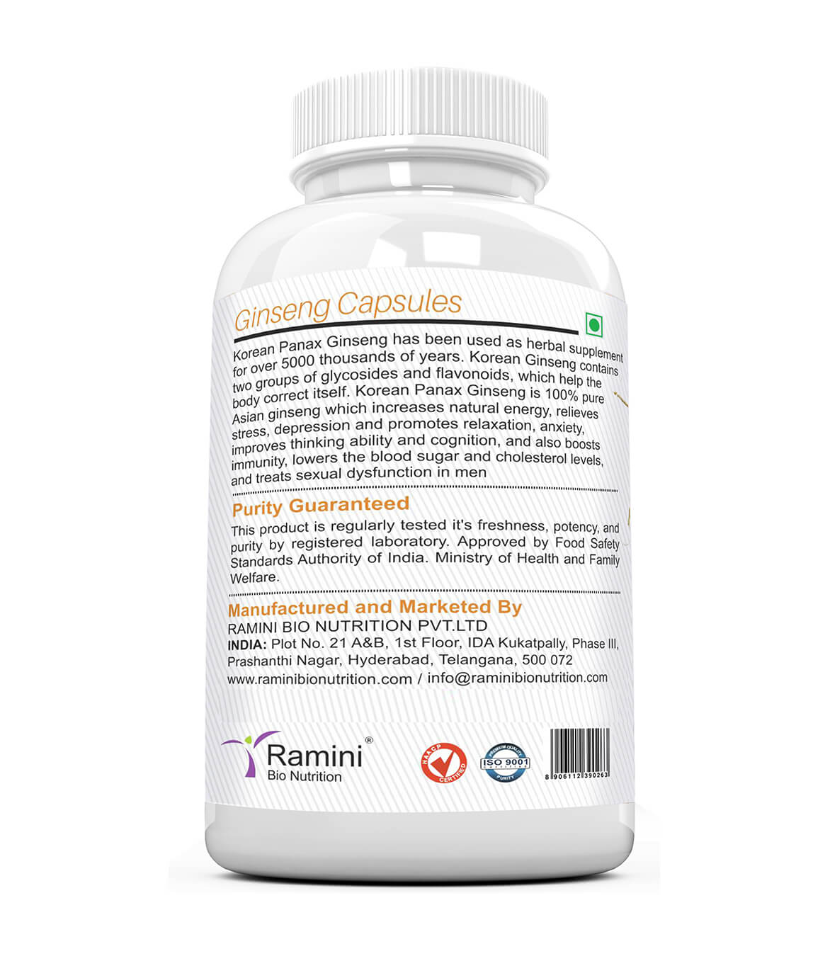 GINSENG 500 mg Capsules
