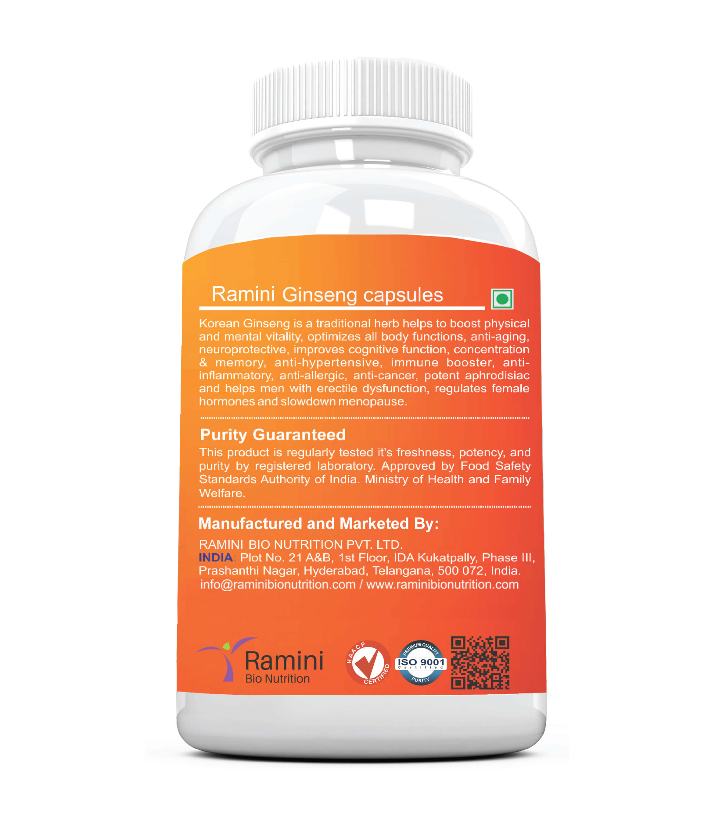 GINSENG 150 mg Capsules