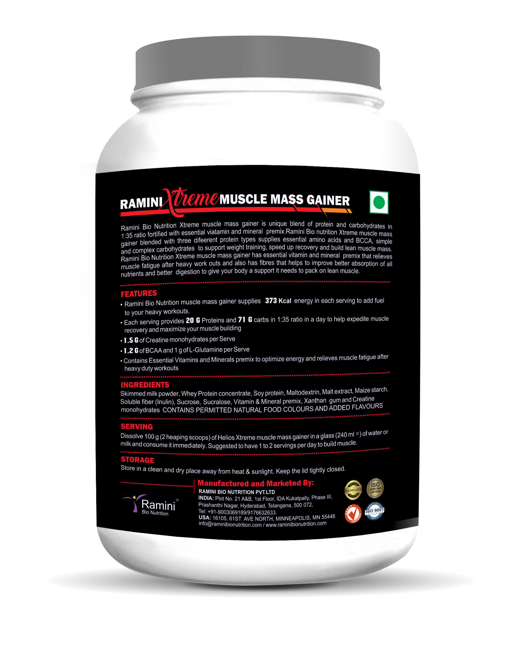 XTREME MUSCLE MASS GAINER