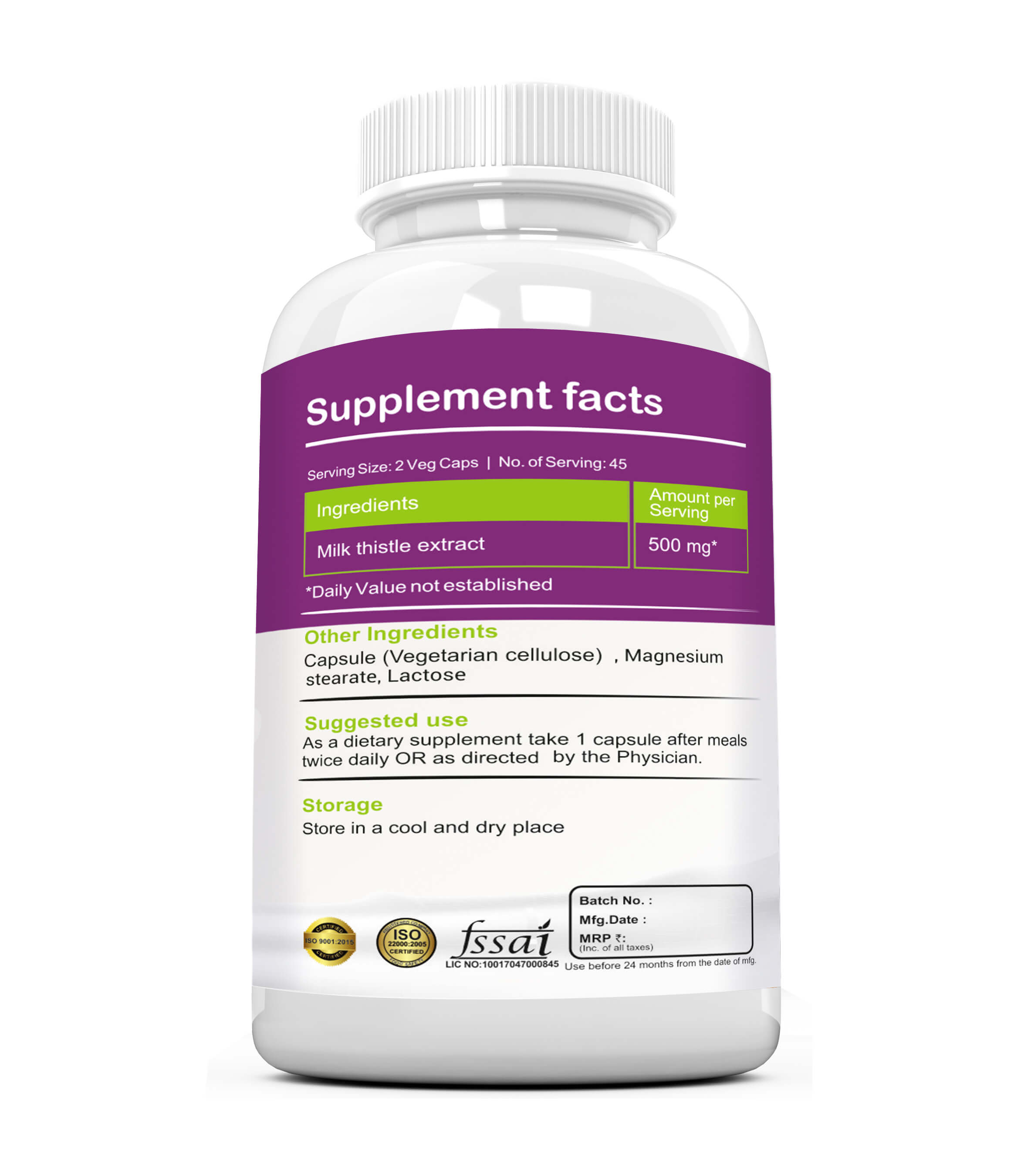 MILK THISTLE EXTRACT Capsules