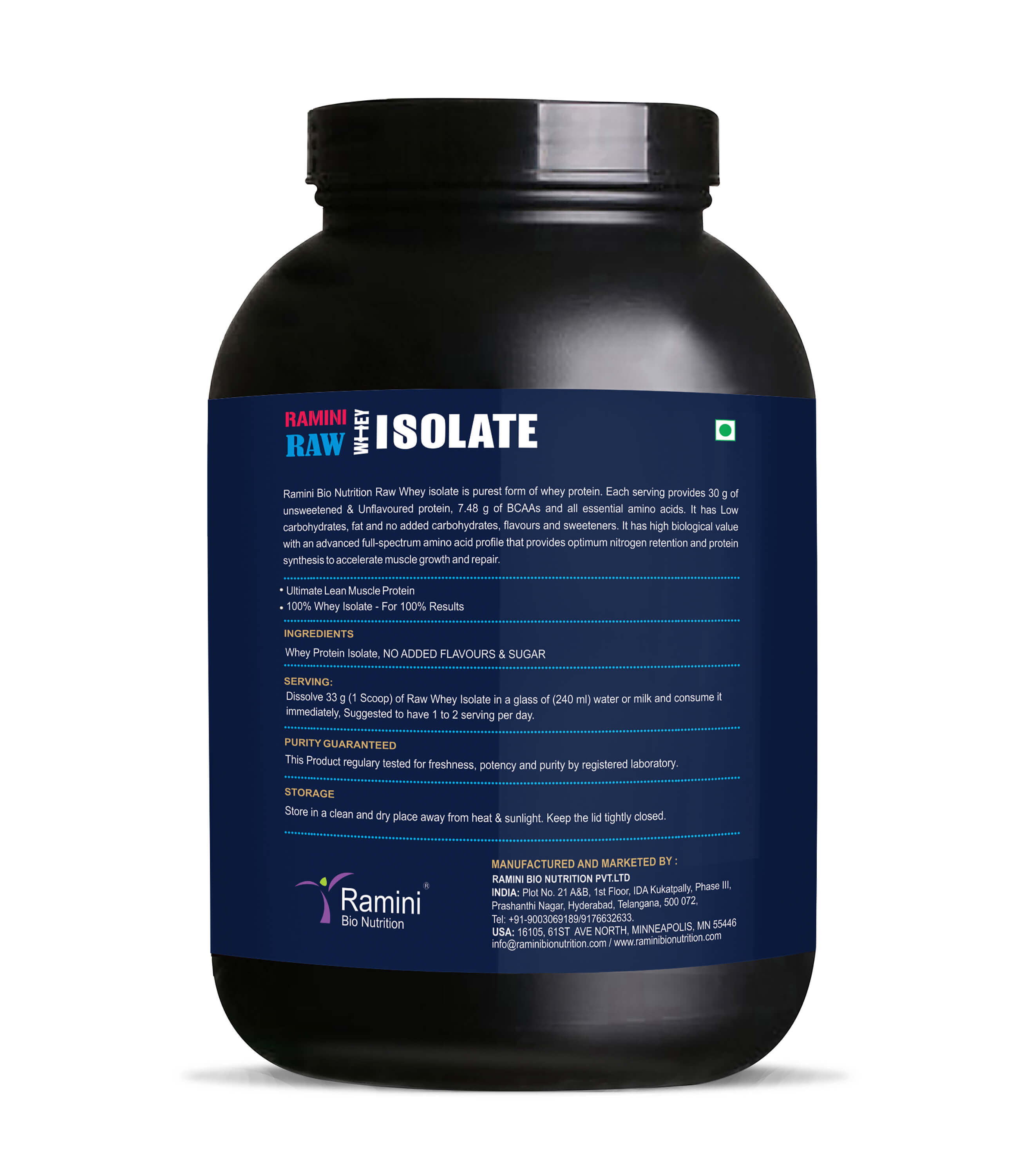 RAW WHEY ISOLATE 90%