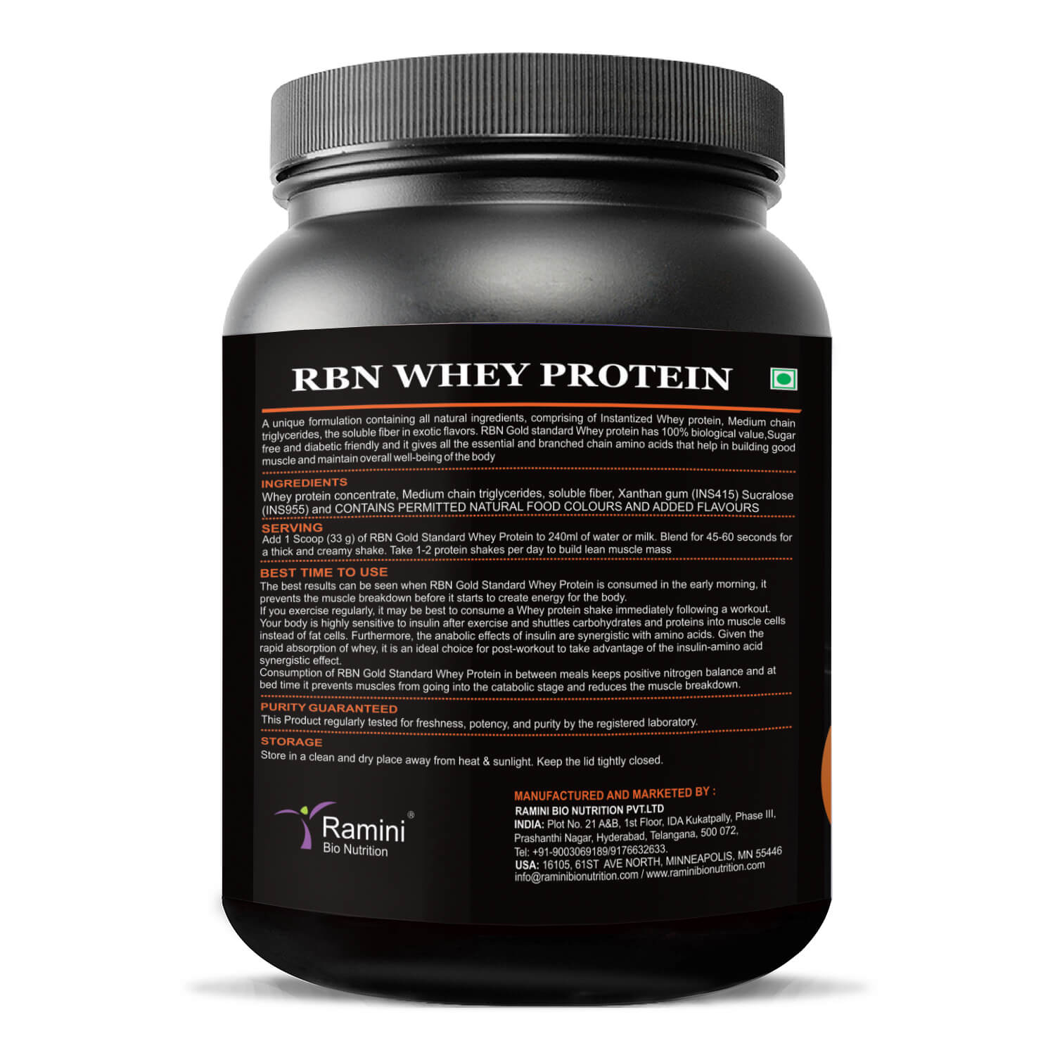 RBN 100% GOLD STANDARD WHEY PROTEIN
